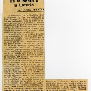 De La beata a la loteria | El Siglo
