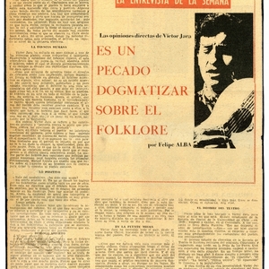 Es un pecado dogmatizar sobre el folclore | El Siglo