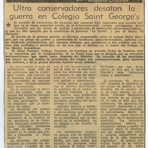 Ultra conservadores desatan la guerra en colegio Saint George’s | Ultima Hora