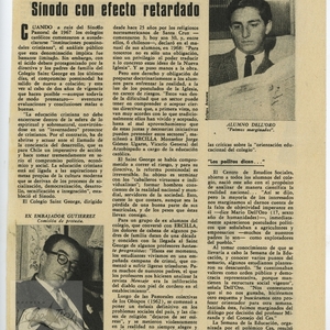 Sinodo con efecto retardado | Revista Ercilla