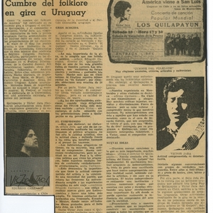 Jara y Quilapayun Cumbre del folklore en gira a | El Siglo