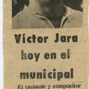 Víctor Jara Hoy en el Municipal