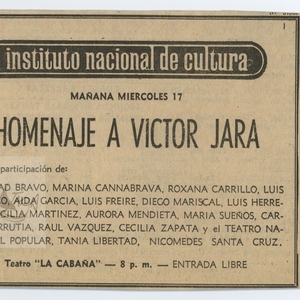 Homenaje a Víctor Jara | Comercio