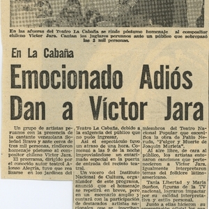 Emocionado adios dan a Víctor Jara | Correo