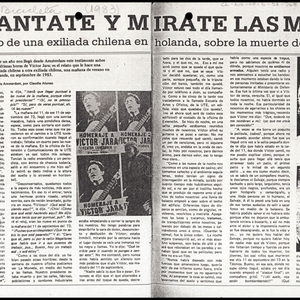 Testimonio de una exiliada chilena en Holanda