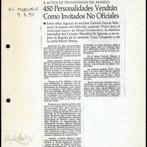 Personalidades asistentes a la transmisión del mando en 1990