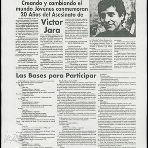 Convocatoria al Festival de todas las Artes 1993