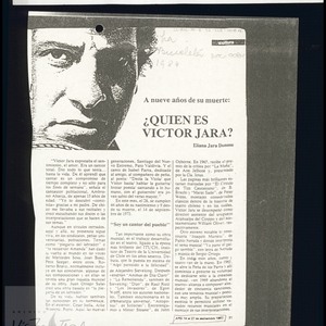 ¿Quién es Victor Jara? por Eliana Jara Donoso