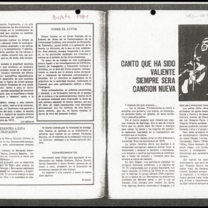 Canto que ha sido valiente siempre será canción nueva’ en Revista La Bicicleta