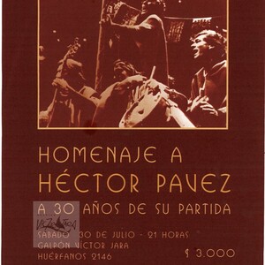 Homenaje a Héctor Pavez a 30 años de su partida