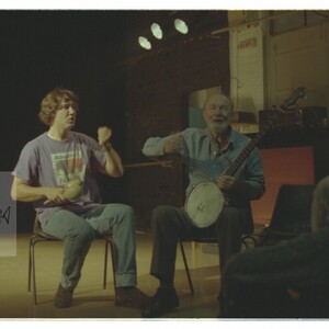 Pete Seeger en la Fundación Victor Jara