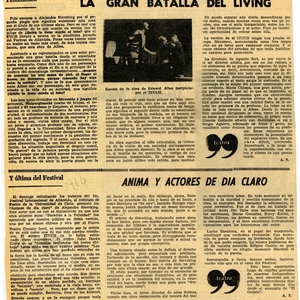 Ánima y actores de dia claro