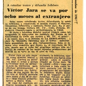 Víctor Jara se va por ocho meses al extranjero | Ultima Hora
