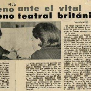 Un Chileno ante el vital fenómeno teatral Británico | Revista Ecran