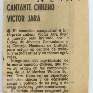 Llegó el Cantante Chileno | Granma